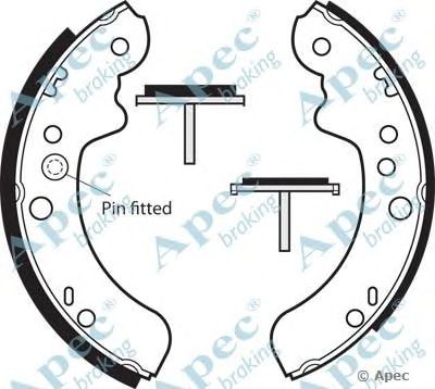 APEC BRAKING shu386 -  Комплект тормозных колодок